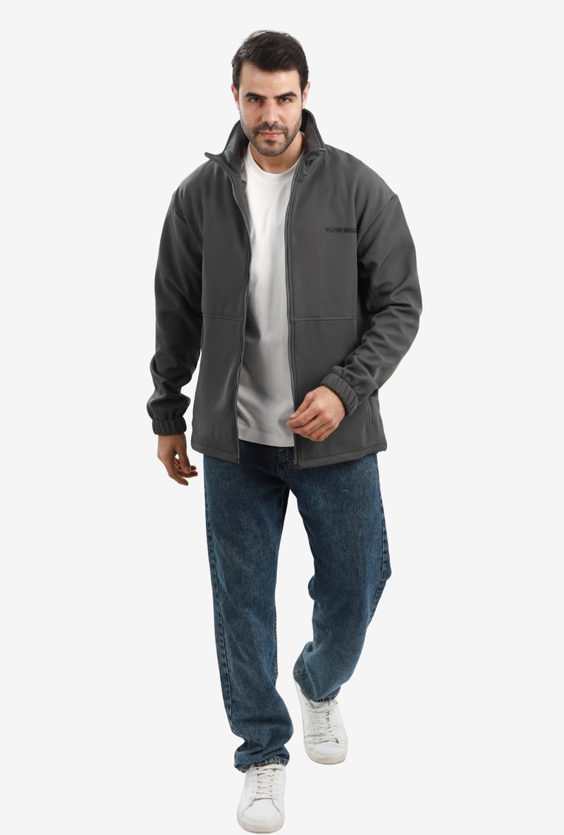 White Rabbit Men’s Softshell Water-Resistant Jacket – Windproof Lightweight Design with Full Zipper - Image 5